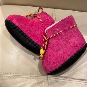 100% Lamb Wool Hand Made Baby Boots